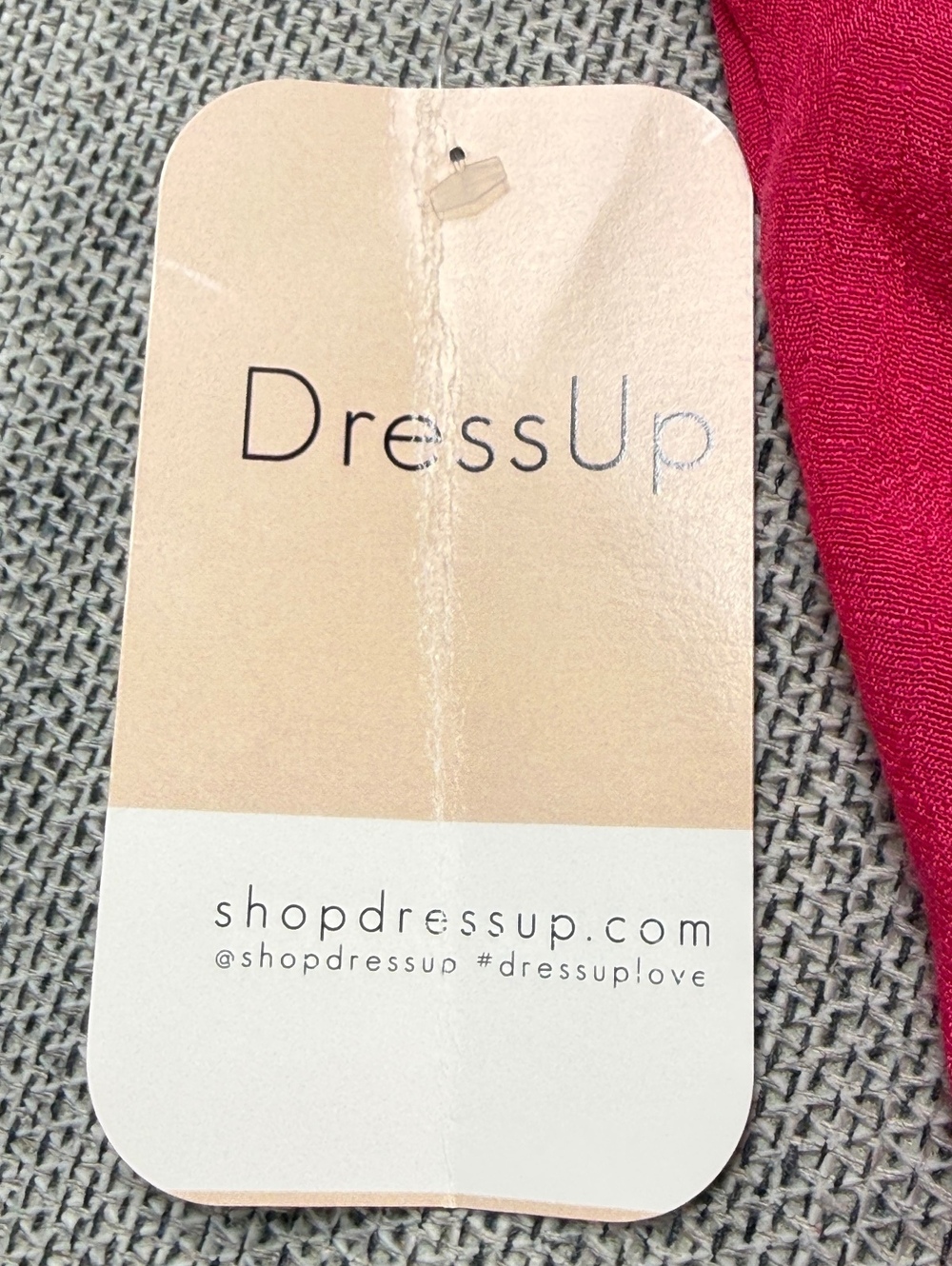DressUp Fuchsia Polyester Ruffle Hem Top Large - Picture 2 of 4